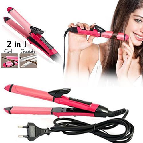 0385 2 in 1 Hair Straightener and Curler Machine For Women | Curl & Straight Hair Iron - SkyShopy 0385 2 in 1 Hair Straightener and Curler Machine For Women | Curl & Straight Hair Iron - SkyShopy